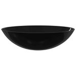 Casa si Gradina - Sanitare - Lavoar baie si accesorii - Lavoare si piedestale - Chiuveta din sticla, negru, 50x37x14 cm - Infinity.ro