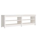 Casa si Gradina - Mobilier - Organizare si depozitare - Organizator incaltaminte - Banca pentru pantofi, alb, 160x36,5x50 cm lemn masiv pin - Infinity.ro