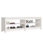 Casa si Gradina - Mobilier - Organizare si depozitare - Organizator incaltaminte - Banca pentru pantofi, alb, 160x36,5x50 cm lemn masiv pin - Infinity.ro