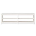 Casa si Gradina - Mobilier - Organizare si depozitare - Organizator incaltaminte - Banca pentru pantofi, alb, 160x36,5x50 cm lemn masiv pin - Infinity.ro