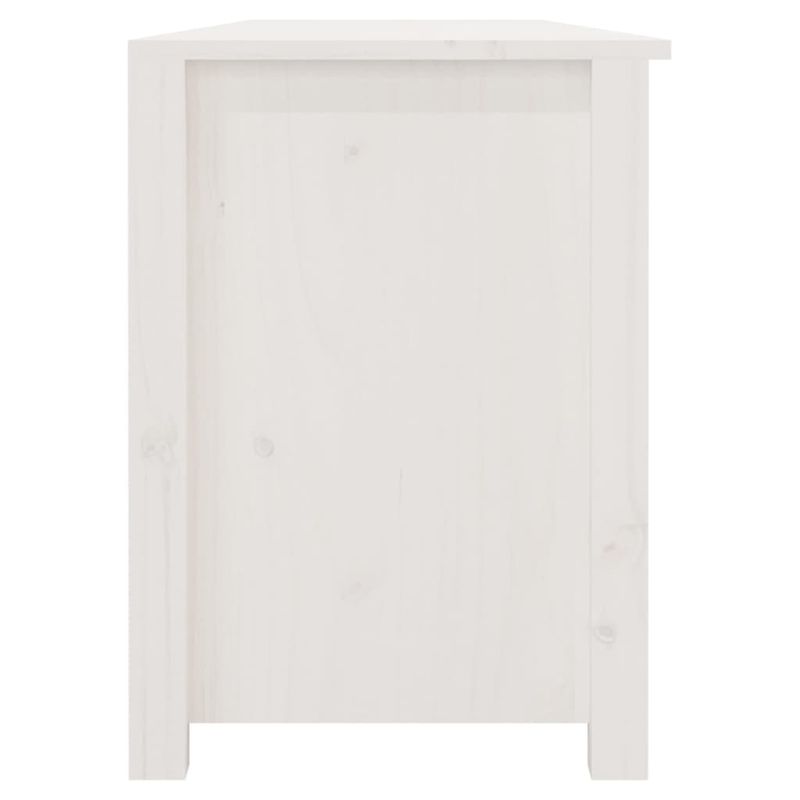 Casa si Gradina - Mobilier - Organizare si depozitare - Organizator incaltaminte - Banca pentru pantofi, alb, 160x36,5x50 cm lemn masiv pin - Infinity.ro