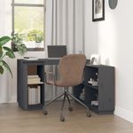 Casa si Gradina - Mobilier - Mese si birouri - Birouri - Birou, gri, 110x50x75 cm, lemn masiv de pin - Infinity.ro