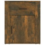 Casa si Gradina - Mobilier - Comode si corpuri - Noptiere - Noptiera, stejar fumuriu, 50x36x60 cm, lemn compozit - Infinity.ro