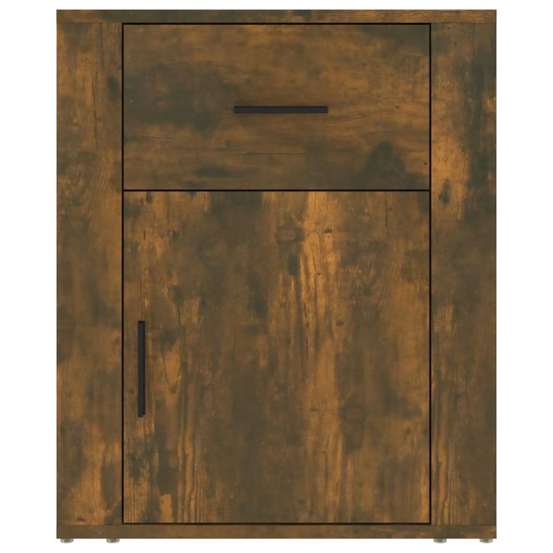 Casa si Gradina - Mobilier - Comode si corpuri - Noptiere - Noptiera, stejar fumuriu, 50x36x60 cm, lemn compozit - Infinity.ro