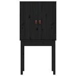 Casa si Gradina - Mobilier - Comode si corpuri - Corpuri bucatarie - Dulap inalt, negru, 60x40x120 cm, lemn masiv de pin - Infinity.ro