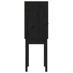 Casa si Gradina - Mobilier - Comode si corpuri - Corpuri bucatarie - Dulap inalt, negru, 60x40x120 cm, lemn masiv de pin - Infinity.ro