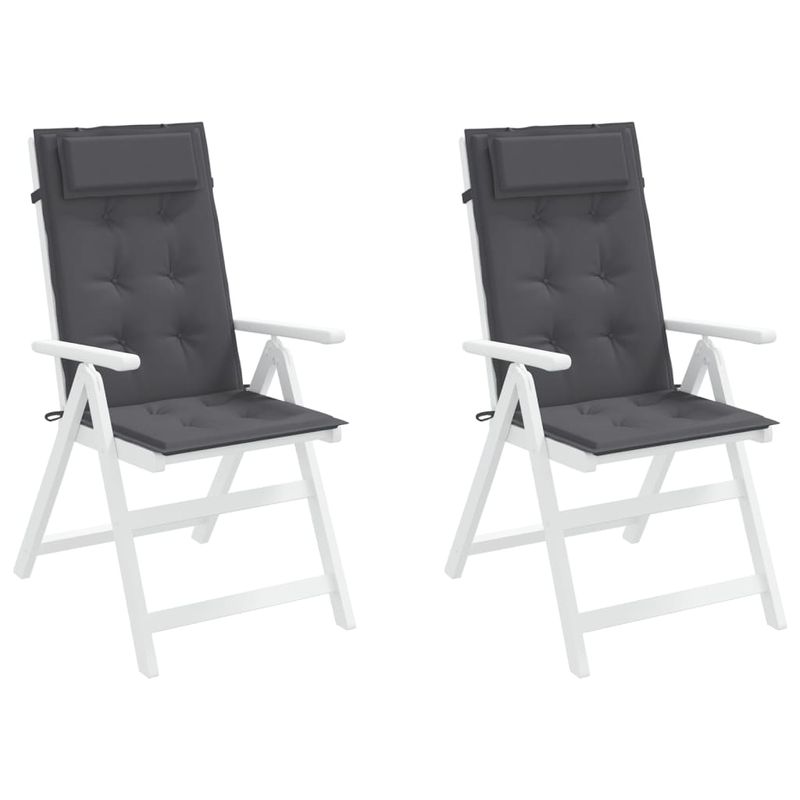 Casa si Gradina - Textile si covoare - Perne si pilote - Perne decorative - Perne scaun cu spatar inalt 2 buc, antracit, tesatura Oxford - Infinity.ro