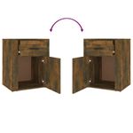 Casa si Gradina - Mobilier - Comode si corpuri - Noptiere - Noptiera, stejar fumuriu, 50x36x60 cm, lemn compozit - Infinity.ro