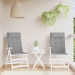 Casa si Gradina - Textile si covoare - Perne si pilote - Perne decorative - Perne scaun cu spatar inalt 2 buc, gri, tesatura Oxford - Infinity.ro