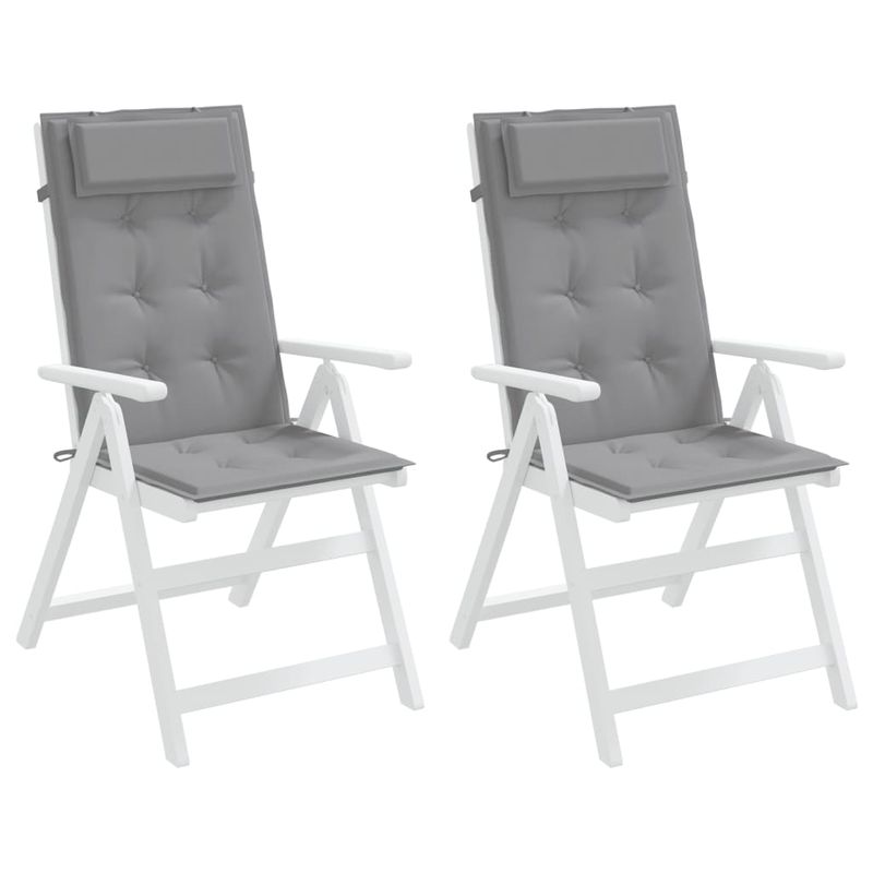 Casa si Gradina - Textile si covoare - Perne si pilote - Perne decorative - Perne scaun cu spatar inalt 2 buc, gri, tesatura Oxford - Infinity.ro