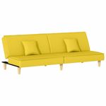Casa si Gradina - Mobilier - Canapele si coltare - Canapele - Canapea extensibila, galben deschis, material textil - Infinity.ro