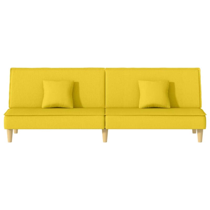 Casa si Gradina - Mobilier - Canapele si coltare - Canapele - Canapea extensibila, galben deschis, material textil - Infinity.ro