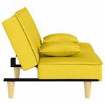Casa si Gradina - Mobilier - Canapele si coltare - Canapele - Canapea extensibila, galben deschis, material textil - Infinity.ro