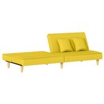 Casa si Gradina - Mobilier - Canapele si coltare - Canapele - Canapea extensibila, galben deschis, material textil - Infinity.ro