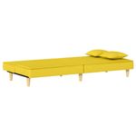 Casa si Gradina - Mobilier - Canapele si coltare - Canapele - Canapea extensibila, galben deschis, material textil - Infinity.ro