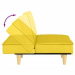 Casa si Gradina - Mobilier - Canapele si coltare - Canapele - Canapea extensibila, galben deschis, material textil - Infinity.ro