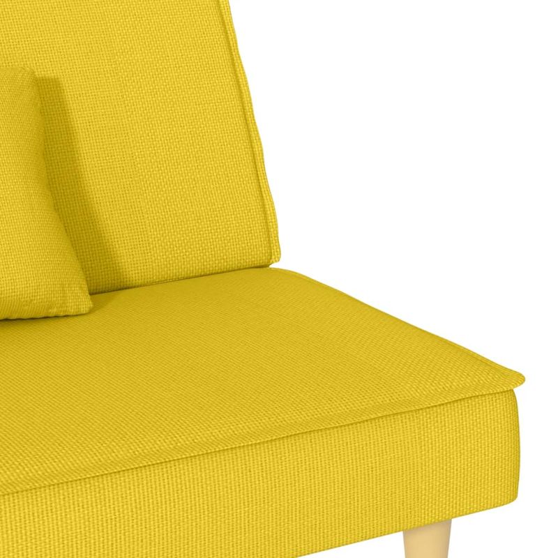 Casa si Gradina - Mobilier - Canapele si coltare - Canapele - Canapea extensibila, galben deschis, material textil - Infinity.ro