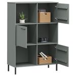 Casa si Gradina - Mobilier - Biblioteci si rafturi - Biblioteci - Biblioteca cu picioare metalice OSLO, gri, 90x35x128,5 cm, lemn - Infinity.ro