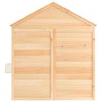 Jucarii, Copii si Bebe - Jucarii si jocuri - Jucarii de exterior - Casute si corturi copii - Casa de joaca, usa cu blocare/ghivece de flori, lemn masiv brad, maro - Infinity.ro