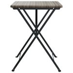 Casa si Gradina - Gradina si terasa - Mobilier exterior - Mese gradina - Masa de bistro pliabila, gri, 55x54x71 cm, poliratan - Infinity.ro