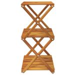 Casa si Gradina - Mobilier - Biblioteci si rafturi - Biblioteci - Raft pliabil cu 3 niveluri, maro, 43x31x63 cm lemn masiv acacia - Infinity.ro