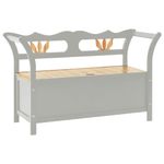 Casa si Gradina - Mobilier - Canapele si coltare - Banchete - Banca, gri, 107x45x75,5 cm, lemn masiv de brad - Infinity.ro