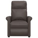 Casa si Gradina - Mobilier - Scaune si fotolii - Fotolii - Fotoliu rabatabil electric, maro, piele ecologica - Infinity.ro