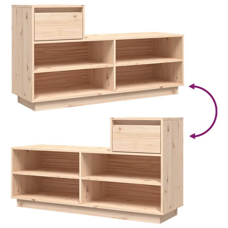 Casa si Gradina - Mobilier - Organizare si depozitare - Organizator incaltaminte - Pantofar, 110x34x61 cm, lemn masiv de pin - Infinity.ro