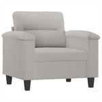 Casa si Gradina - Mobilier - Seturi de mobilier - Seturi living - Set de canapele cu perne, 4 piese, gri deschis, microfibra - Infinity.ro