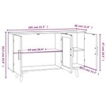 Casa si Gradina - Mobilier - Comode si corpuri - Comode - Servanta, alb, 105x30x65,5 cm, lemn prelucrat - Infinity.ro