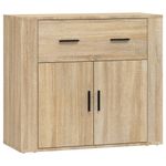 Casa si Gradina - Mobilier - Comode si corpuri - Comode - Servanta, stejar sonoma, 80x33x70 cm, lemn compozit - Infinity.ro