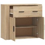 Casa si Gradina - Mobilier - Comode si corpuri - Comode - Servanta, stejar sonoma, 80x33x70 cm, lemn compozit - Infinity.ro