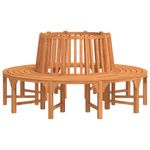 Casa si Gradina - Gradina si terasa - Mobilier exterior - Bancute de gradina - Banca de copac rotunda, Ø208 cm, lemn masiv de eucalipt - Infinity.ro