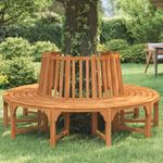 Casa si Gradina - Gradina si terasa - Mobilier exterior - Bancute de gradina - Banca de copac rotunda, Ø208 cm, lemn masiv de eucalipt - Infinity.ro