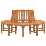 Casa si Gradina - Gradina si terasa - Mobilier exterior - Bancute de gradina - Banca de copac rotunda, Ø208 cm, lemn masiv de eucalipt - Infinity.ro