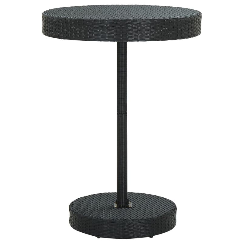 Casa si Gradina - Gradina si terasa - Mobilier exterior - Seturi mobila gradina - Set bar pentru gradina, 5 piese, negru, poliratan/lemn acacia - Infinity.ro
