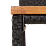 Casa si Gradina - Gradina si terasa - Mobilier exterior - Seturi mobila gradina - Set bar pentru gradina, 5 piese, negru, poliratan/lemn acacia - Infinity.ro