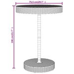 Casa si Gradina - Gradina si terasa - Mobilier exterior - Seturi mobila gradina - Set bar pentru gradina, 5 piese, negru, poliratan/lemn acacia - Infinity.ro