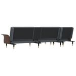 Casa si Gradina - Mobilier - Canapele si coltare - Canapele - Canapea extensibila in forma de L gri 279x140x70 cm catifea - Infinity.ro