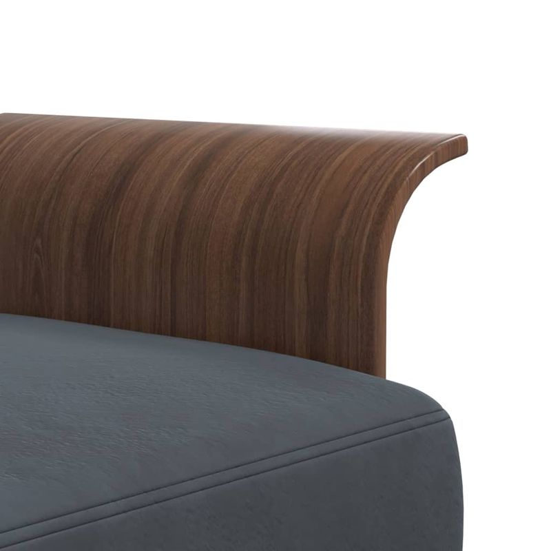 Casa si Gradina - Mobilier - Canapele si coltare - Canapele - Canapea extensibila in forma de L gri 279x140x70 cm catifea - Infinity.ro