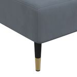 Casa si Gradina - Mobilier - Canapele si coltare - Canapele - Canapea extensibila in forma de L gri 279x140x70 cm catifea - Infinity.ro