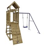 Jucarii, Copii si Bebe - Jucarii si jocuri - Jucarii de exterior - Spatii de joaca si accesorii - Set de joaca pentru exterior, lemn de pin impregnat - Infinity.ro