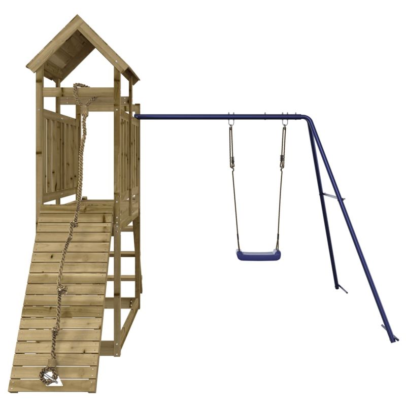 Jucarii, Copii si Bebe - Jucarii si jocuri - Jucarii de exterior - Spatii de joaca si accesorii - Set de joaca pentru exterior, lemn de pin impregnat - Infinity.ro