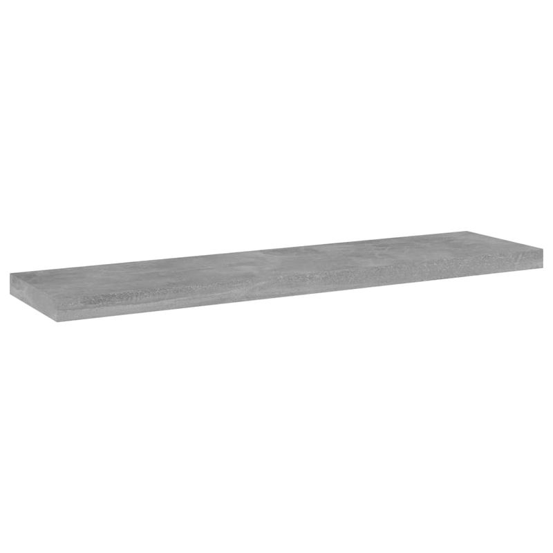 Casa si Gradina - Mobilier - Biblioteci si rafturi - Biblioteci - Placi biblioteca, gri beton, 4 buc, 40 x 10 x 1,5 cm, PAL - Infinity.ro