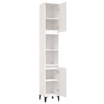 Casa si Gradina - Mobilier - Mobilier baie - Comode baie - Dulap de baie, alb, 30x30x190 cm, lemn prelucrat - Infinity.ro
