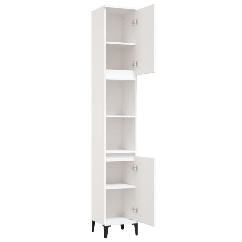 Casa si Gradina - Mobilier - Mobilier baie - Comode baie - Dulap de baie, alb, 30x30x190 cm, lemn prelucrat - Infinity.ro