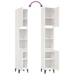 Casa si Gradina - Mobilier - Mobilier baie - Comode baie - Dulap de baie, alb, 30x30x190 cm, lemn prelucrat - Infinity.ro