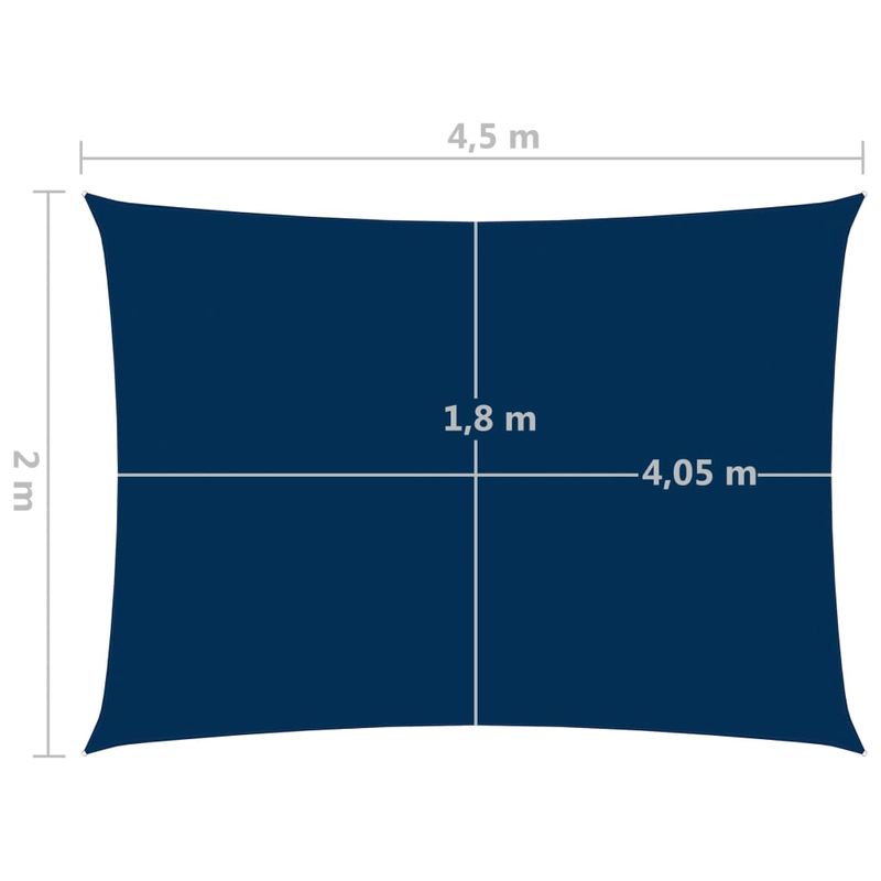 Casa si Gradina - Gradina si terasa - Umbrele si pavilioane - Umbrele - Parasolar din tesatura oxford, albastru, 2x4,5 m, tesatura oxford, dreptunghiular - Infinity.ro