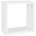 Casa si Gradina - Mobilier - Biblioteci si rafturi - Rafturi - Rafturi de perete cub, 6 buc., alb, 30x15x30 cm - Infinity.ro