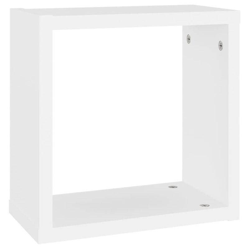Casa si Gradina - Mobilier - Biblioteci si rafturi - Rafturi - Rafturi de perete cub, 6 buc., alb, 30x15x30 cm - Infinity.ro